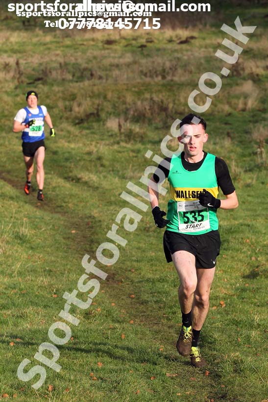 Mens under-20s cross country, 2019 North Eastern Cross Country Champs., Alnwick, Northumberland.  Photo: David T. Hewitson/Sports for All Pics
